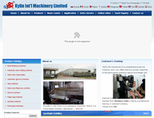 Tablet Screenshot of kylinmachinery.com